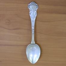 Antique Wendell Manufacturing Co Lombardy Sterling Silver Serving Tablespoon