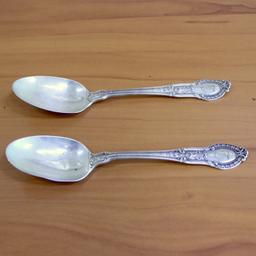 Gorham "tuileries" Sterling Silver Teaspoons Set Of 2