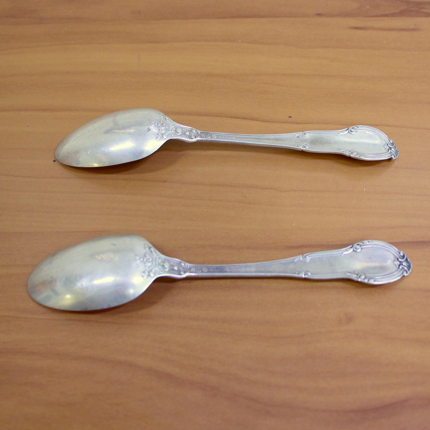 Gorham "tuileries" Sterling Silver Teaspoons Set Of 2