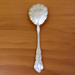 Reed And Barton "georgian Rose" Sterling Silver Salad Serving Pieces Set Of 2