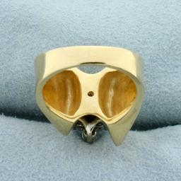 2/3ct Tw Diamond Cluster Ring In 14k Yellow Gold