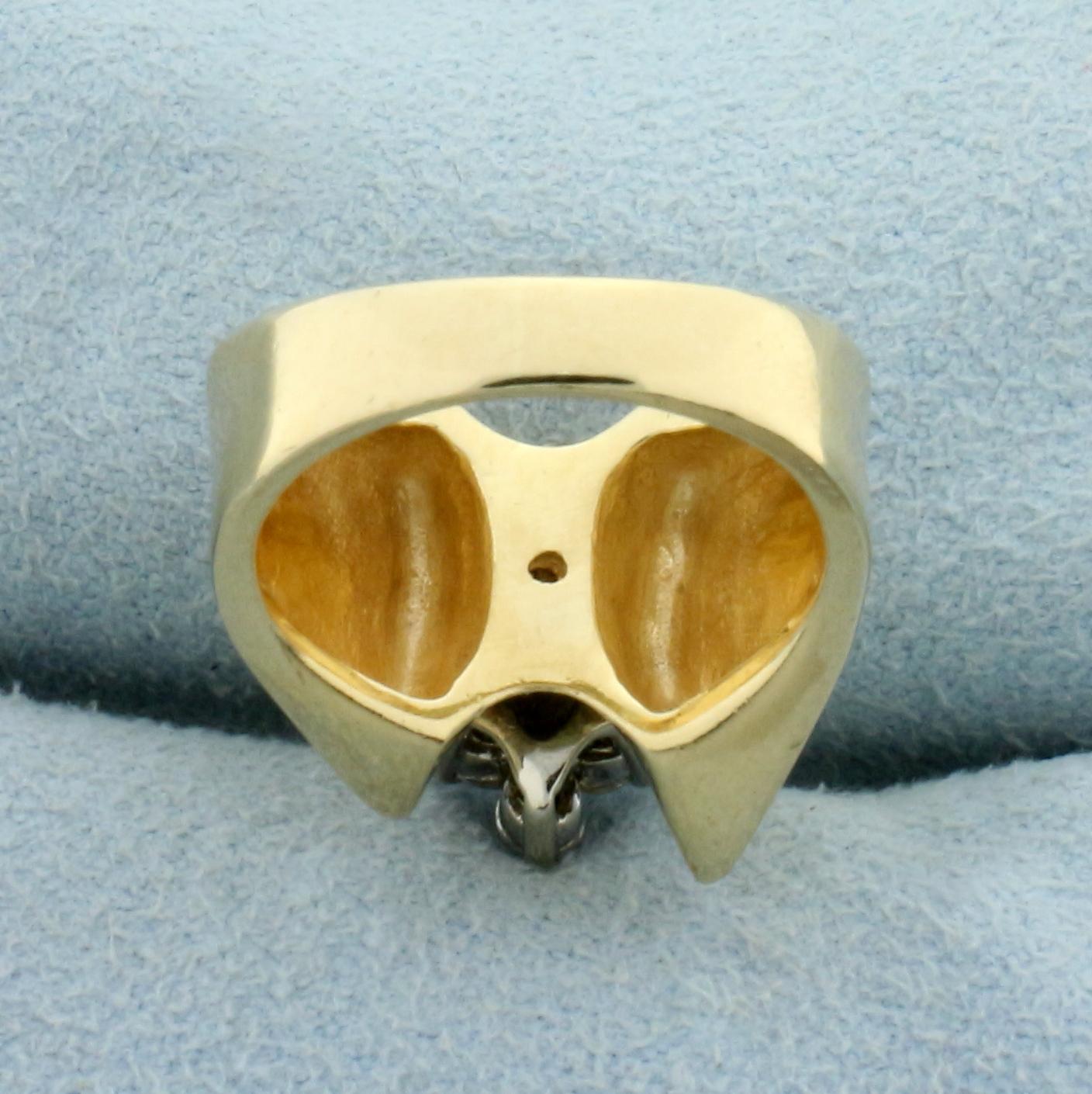 2/3ct Tw Diamond Cluster Ring In 14k Yellow Gold