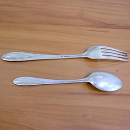 Towle "sculptured Rose" Sterling Silver Flatware Set Of 42
