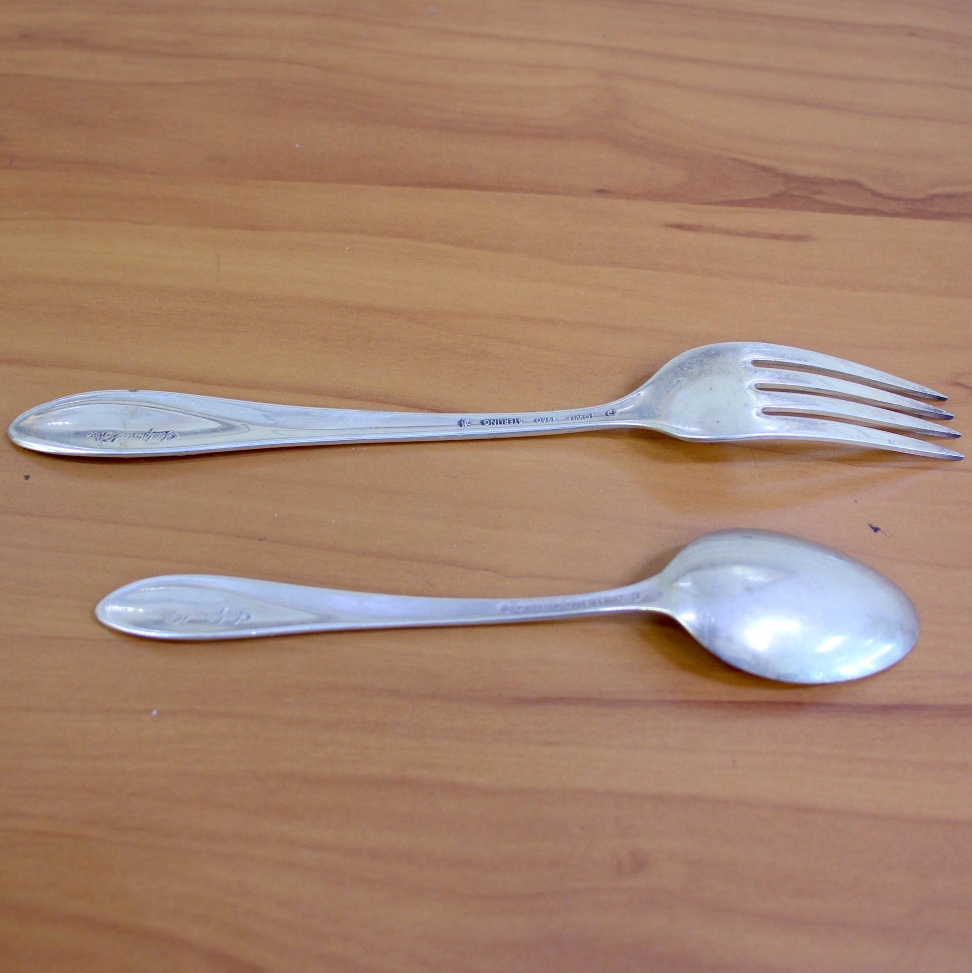Towle "sculptured Rose" Sterling Silver Flatware Set Of 42