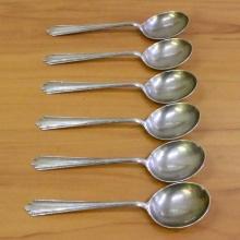 Manchester Park Avenue Sterling Silver Soup Spoons Set Of 6