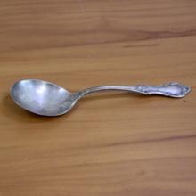 International "wild Rose" Sterling Silver Round Bowl Soup Spoon