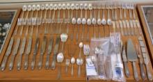 International Wedgwood Sterling Silver Flatware Set Of 80