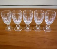 Waterford Maureen Crystal Sherry Glasses Set Of 5