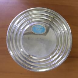 Fisher Silversmiths Hurricane Lamp Candlestick Holders Set Of 2 In .925 Sterling Silver.