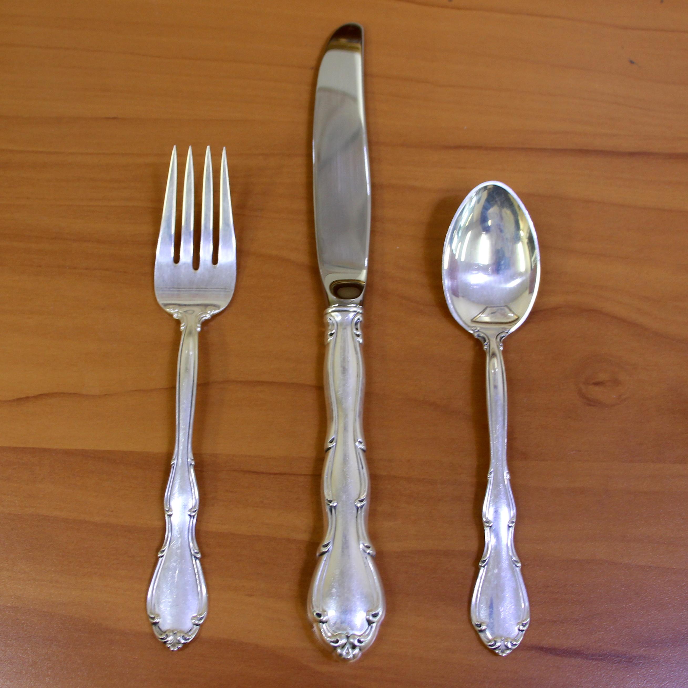 Towle "fontana" Sterling Silver Flatware 35 Piece Set