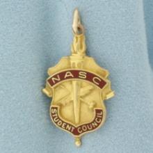 Nasc National Association Of Student Councils Charm Or Pendant In 10k Yellow Gold