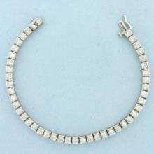 3ct Diamond Tennis Bracelet In 14k White Gold