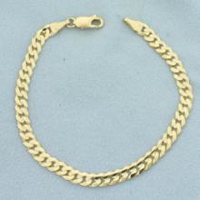 Italian Curb Link Bracelet In 14k Yellow Gold