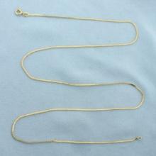 Italian 24 Inch S-link Chain In 18k Yellow Gold