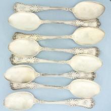 Antique Gorham Sterling Silver Spoons Set Of 8