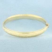Hinged Bangle Bracelet In 14k Yellow Gold