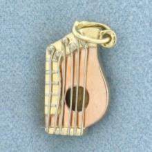 Zither Charm In 14k Yellow Gold