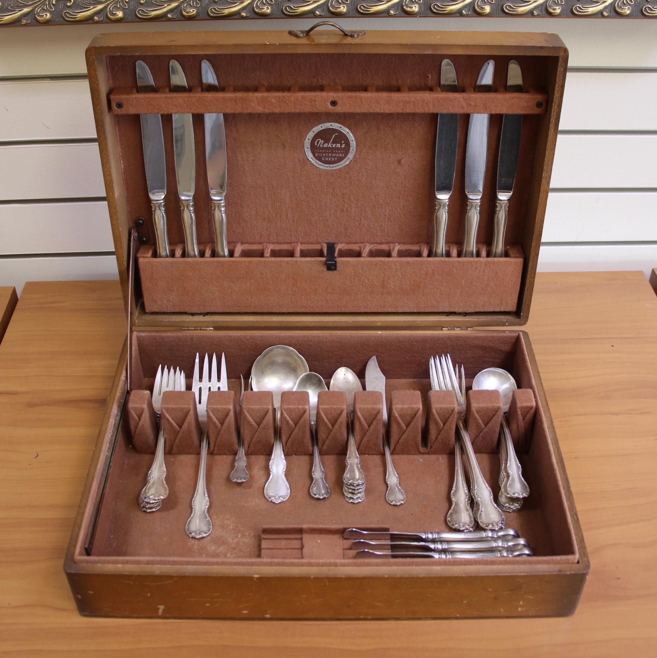 Towle "french Provincial" Sterling Silver Flatware Set Of 41 In Sterling Silver