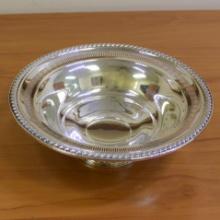 Rogers Sterling Silver English Gadroom Round Vegetable Bowl