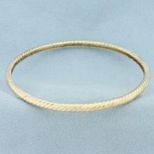 Rope Bangle Bracelet In 14k Yellow Gold