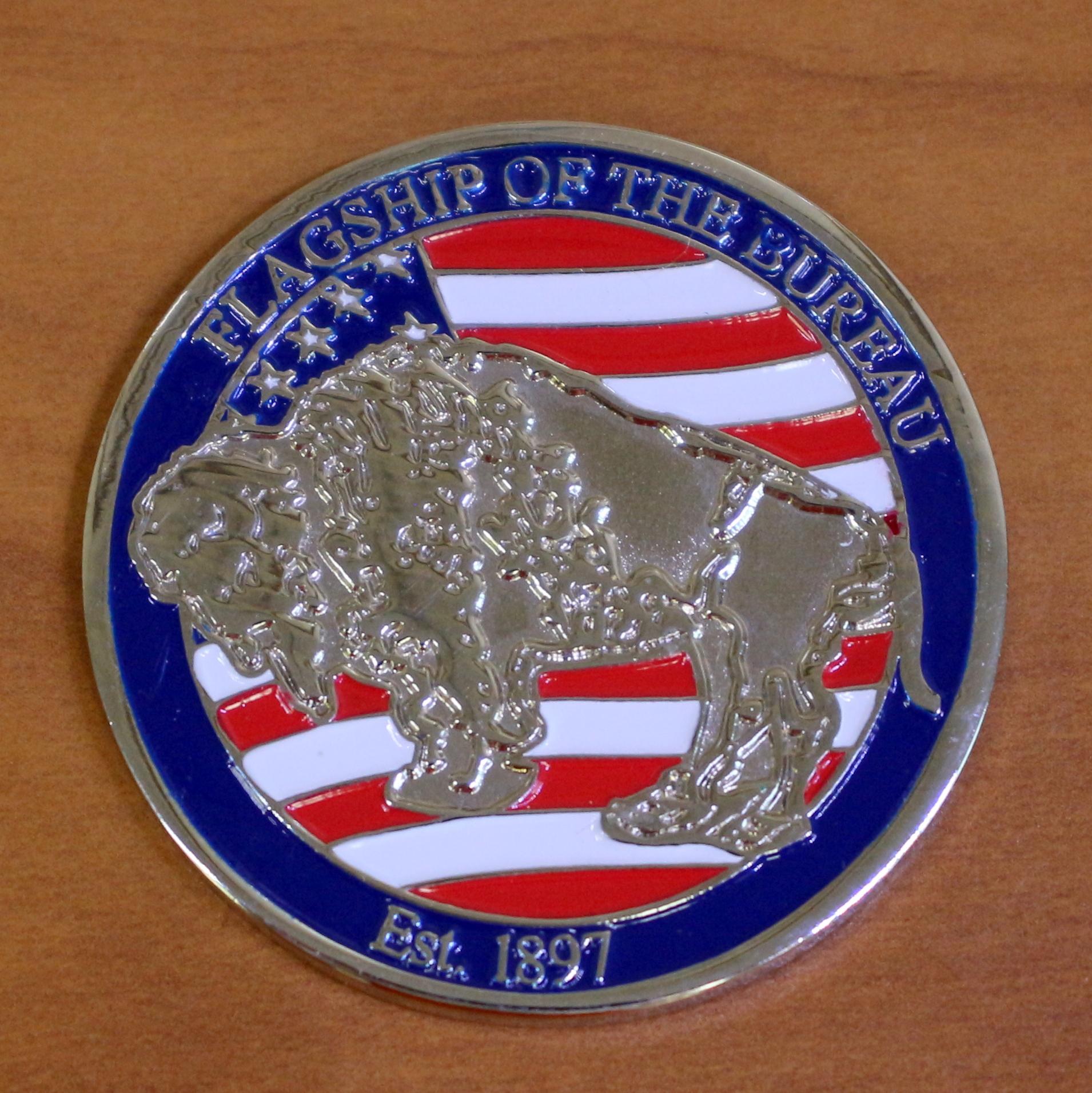 Federal Bureau Of Prisons Usp Leavenworth Ks Challenge Coin
