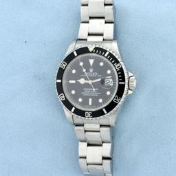 Rolex Submariner Watch In Stainless Steel Model 16610