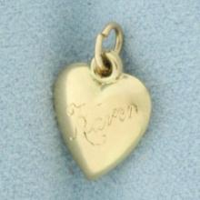Engraved Karen 3d Charm In 14k Yellow Gold