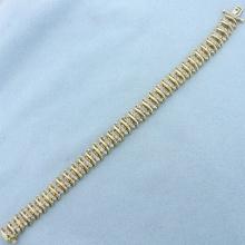 5ct Diamond Bracelet In 14k Yellow Gold