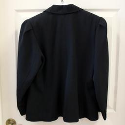 Saint Laurent Ysl Rive Gauche Black Iconic Military Double Breasted Button Jacket 42