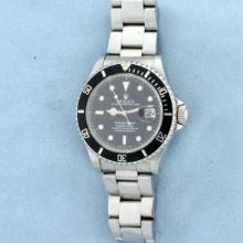 Rolex Submariner Watch In Stainless Steel Model 16610