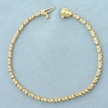 Diamond Tennis Bracelet In 14k Yellow Gold
