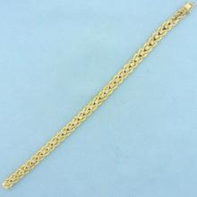 Diamond Rope Link Tennis Bracelet In 14k Yellow Gold