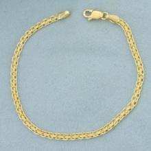 Italian Bismark Link Bracelet In 14k Yellow Gold