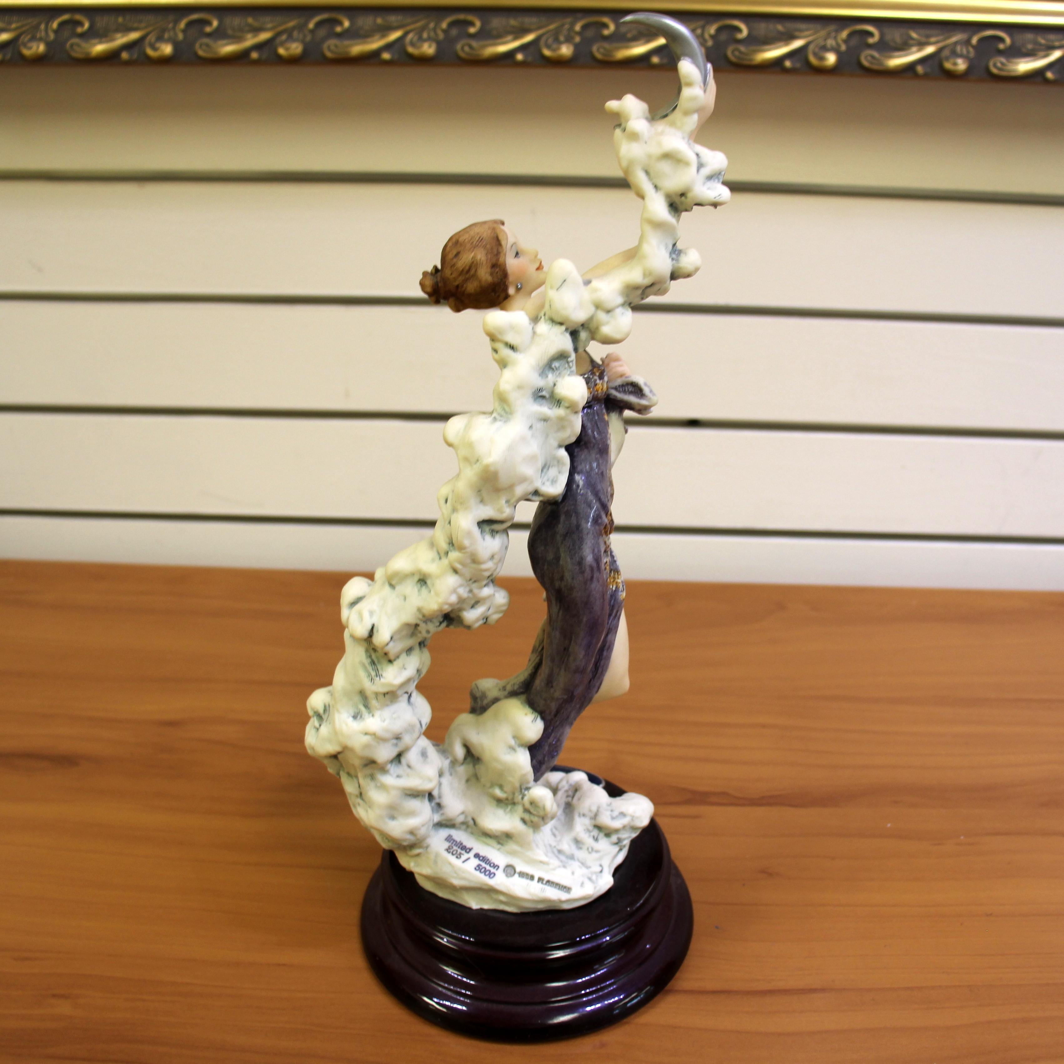 Giuseppe Armani "silver Moon The Exploration" 1276c Figurine In Original Box Limited Edition