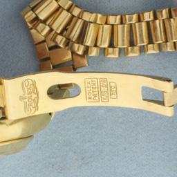 Ladies Rolex Datejust Presidential Model 6917 In 18k Yellow Gold