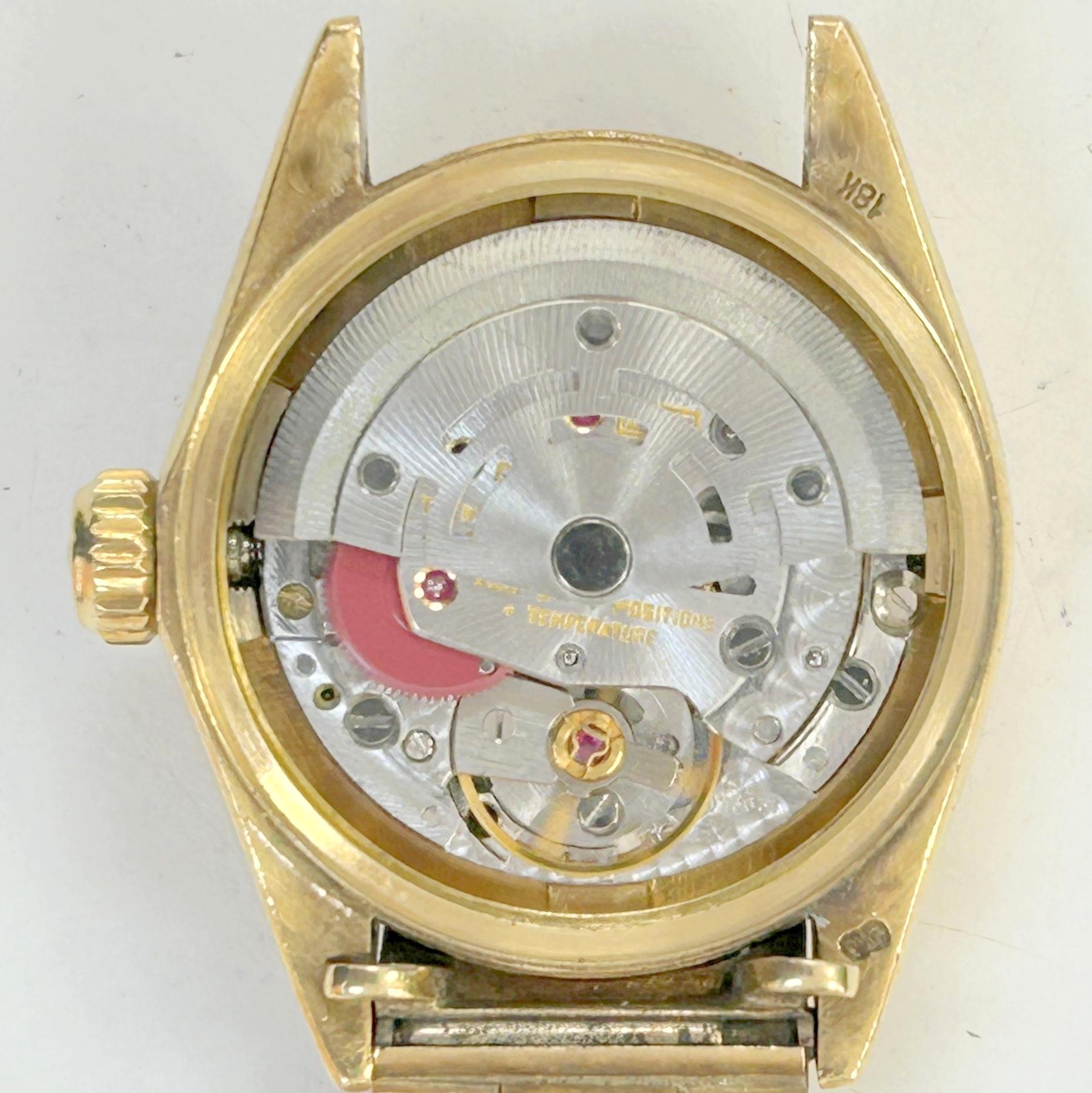 Ladies Rolex Datejust Presidential Model 6917 In 18k Yellow Gold