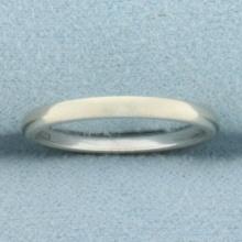 Thin Womans Wedding Band Ring In 14k White Gold