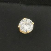 Single Diamond Stud Earring In 14k Yellow Gold