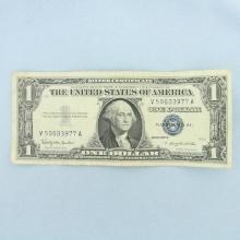 1957 $1 Silver Certificate Blue Seal Bill