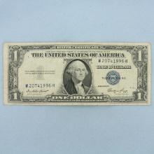 1935 Or 1957 $1 Silver Certificate Blue Seal Bill