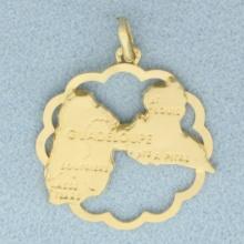 Guadeloupe Caribbean Island Map Charm Or Pendant In 14k Yellow Gold