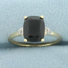 Sapphire And Diamond Ring In 14k Yellow Gold