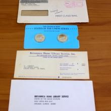 Franklin Min States Of The Union Sterling Silver Coins Wisconsin And Wyoming Original Packaging