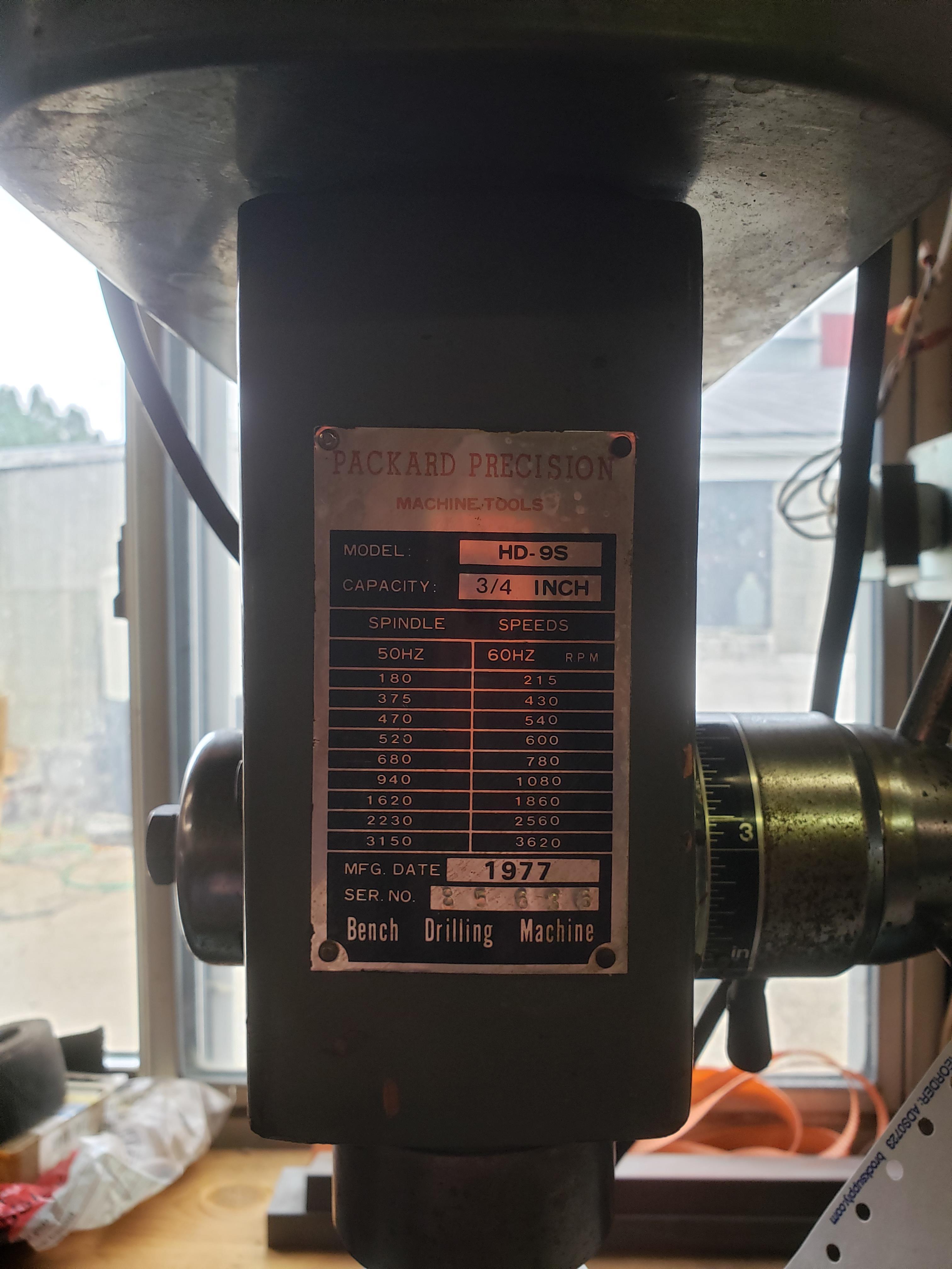Packard Precision  drill press