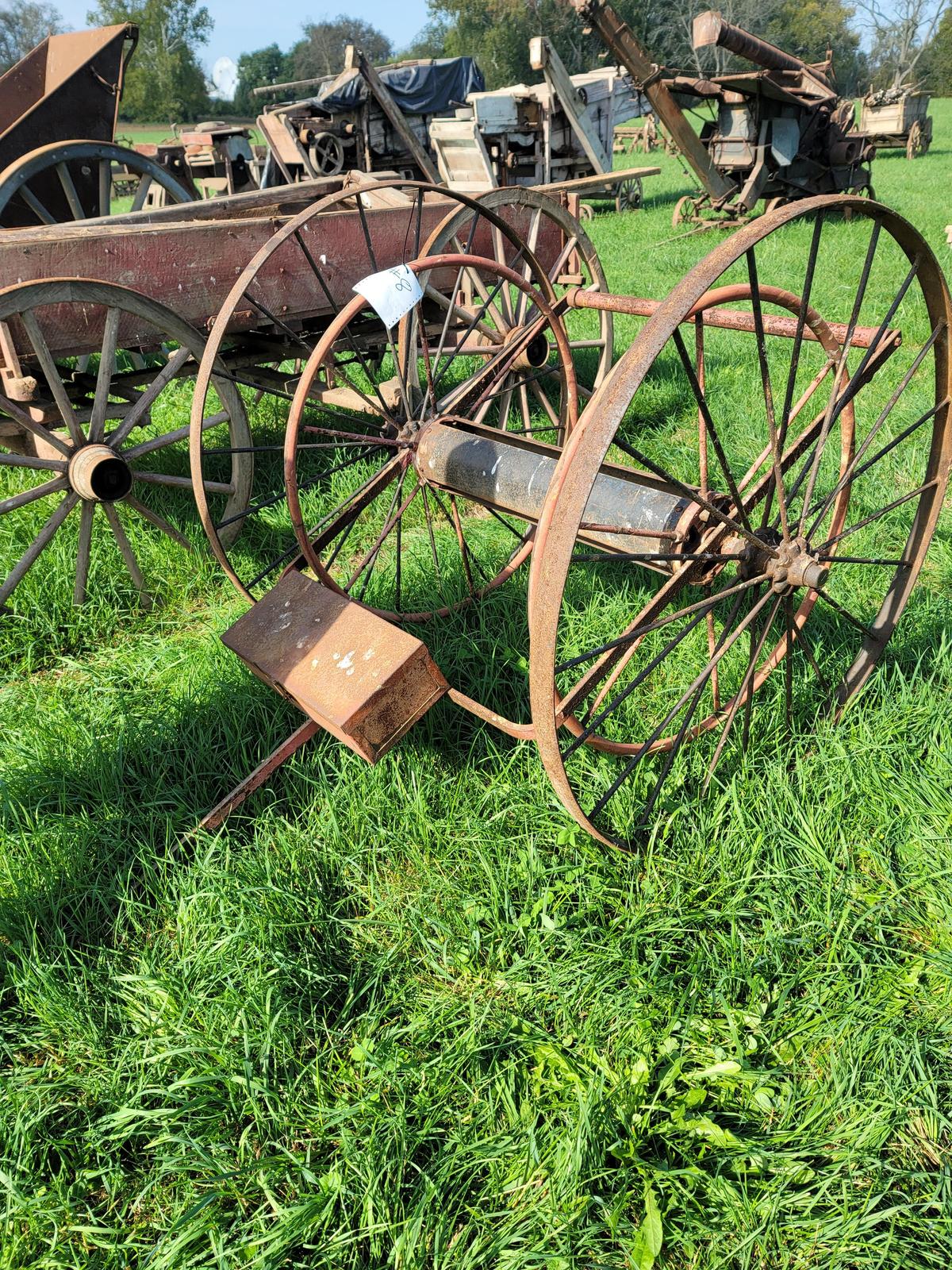 Fireman's hose reel cart