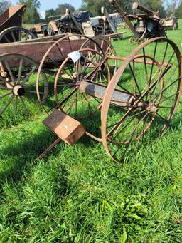 Fireman's hose reel cart