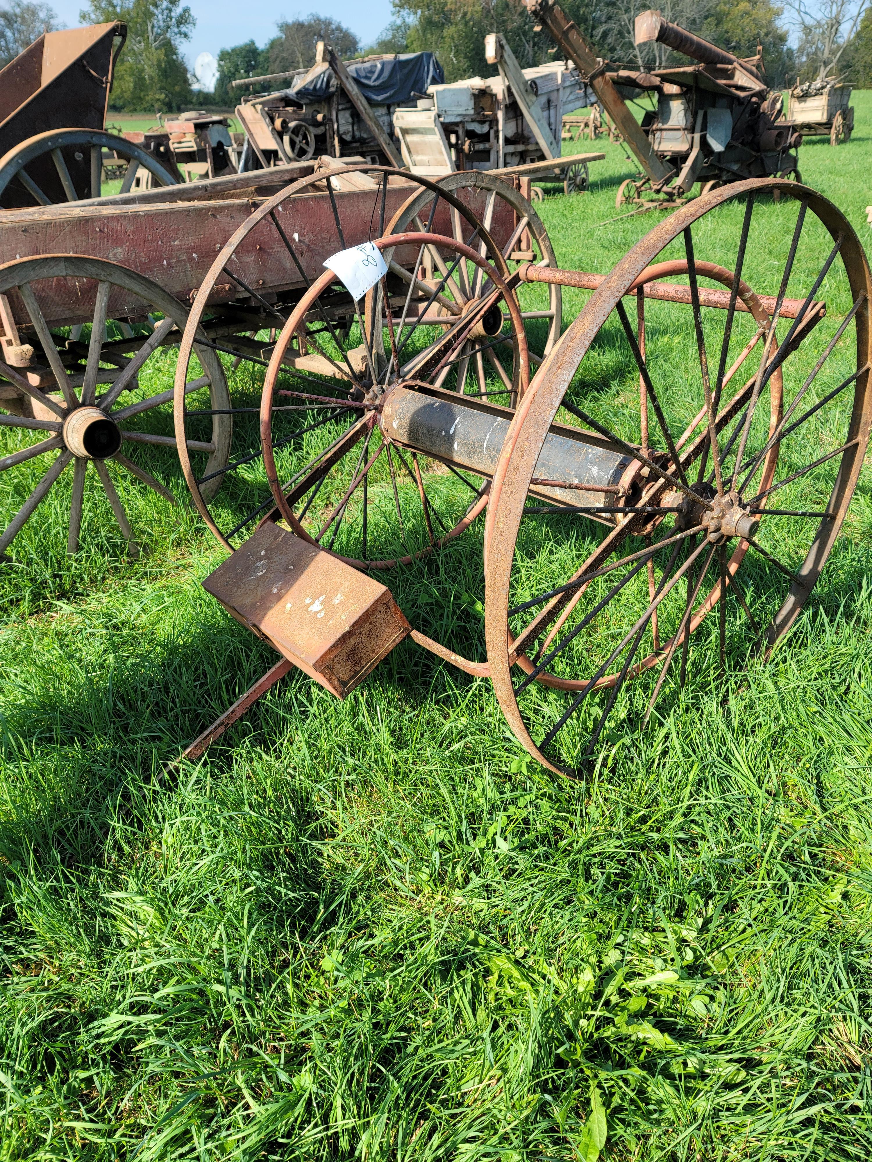 Fireman's hose reel cart