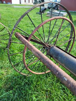 Fireman's hose reel cart
