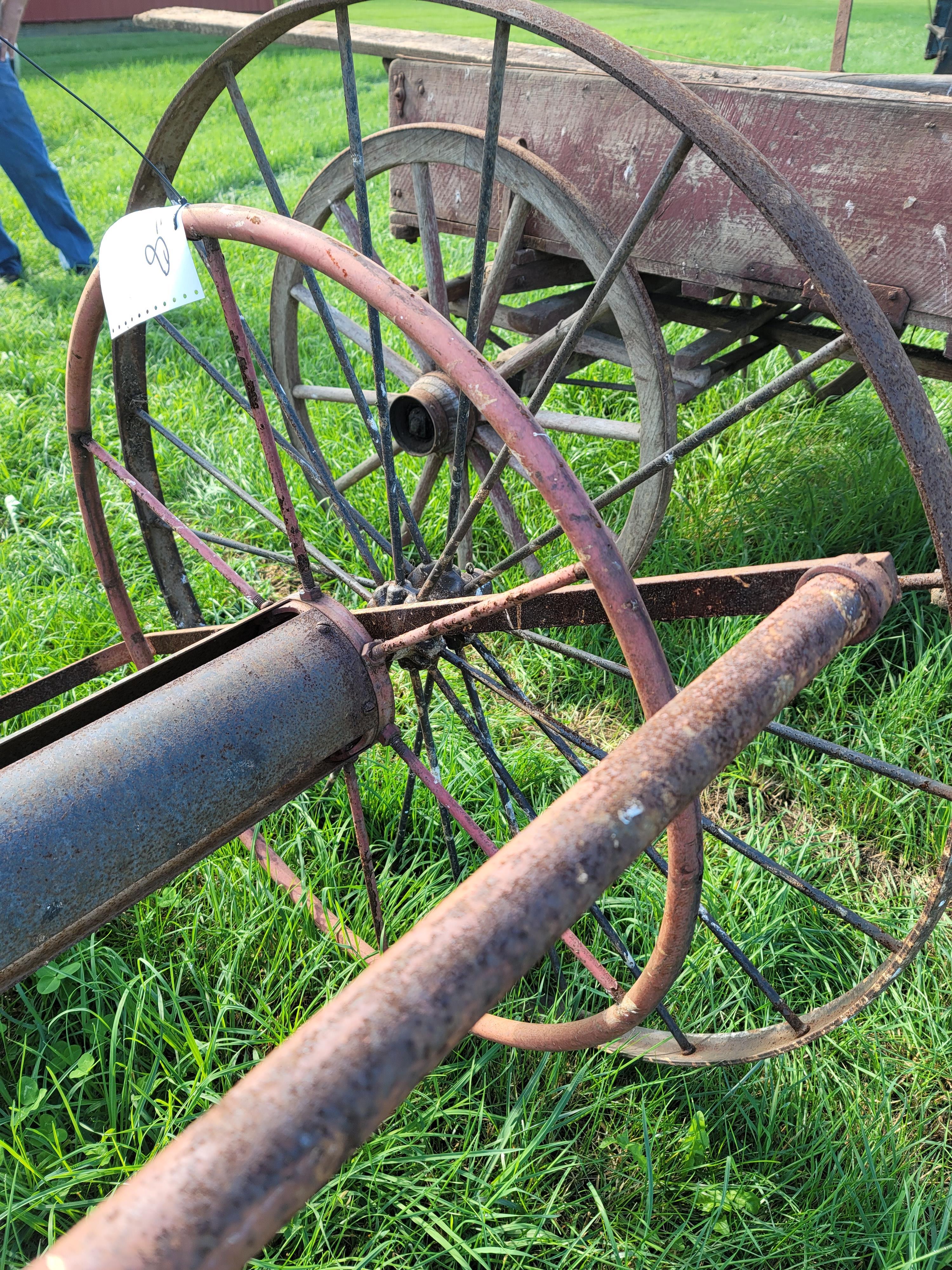 Fireman's hose reel cart