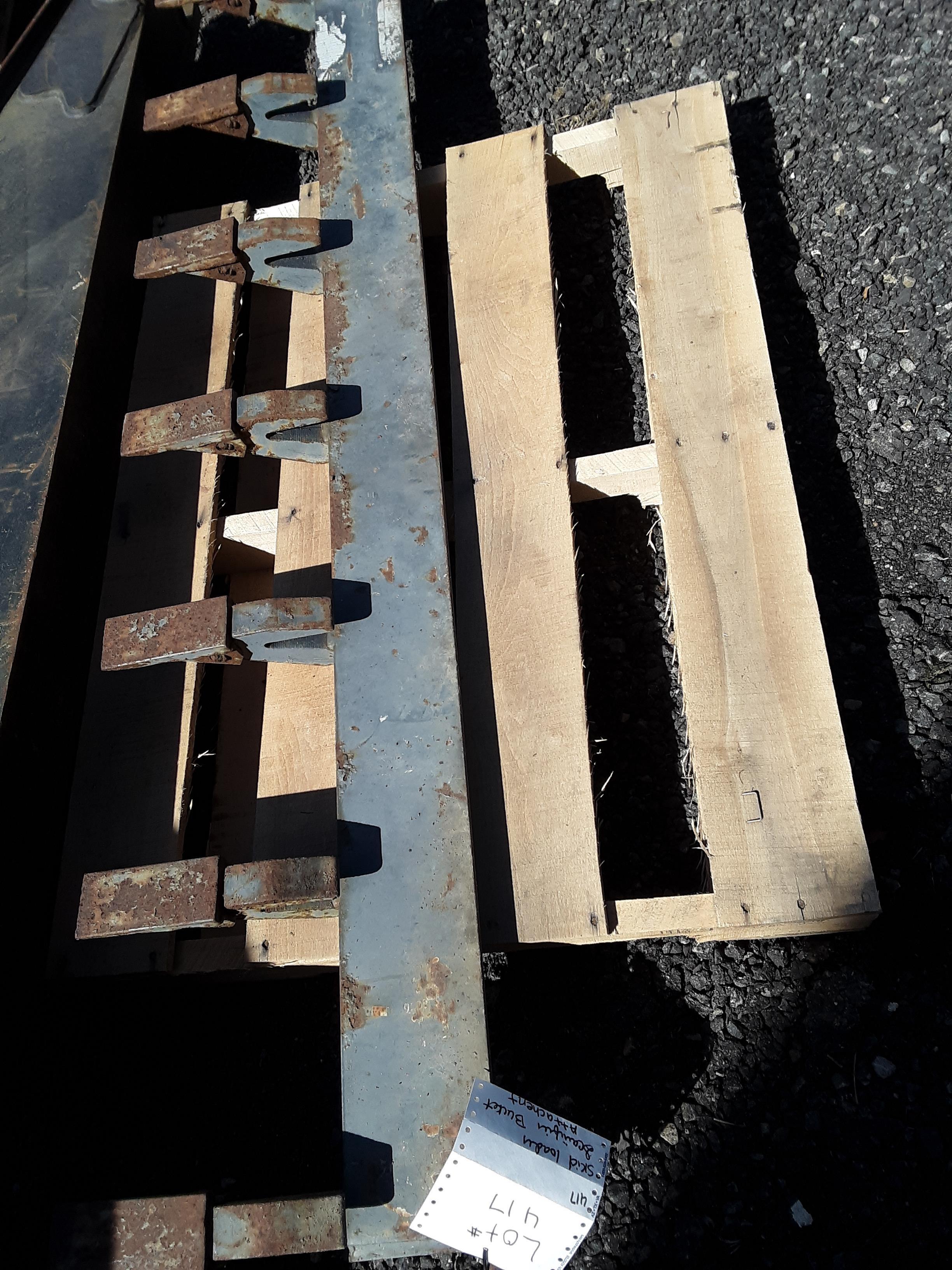 5 ft Skid loader scarifying bucket attachment